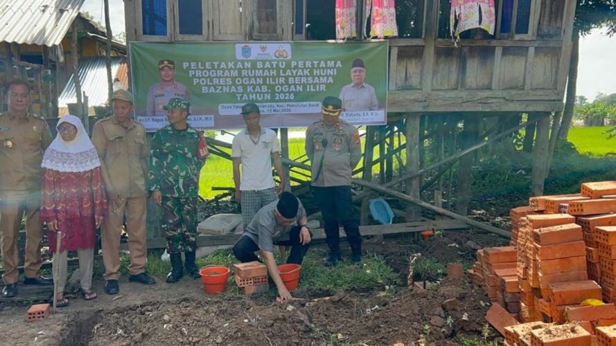 Polda Sumsel Wujudkan Harapan Melalui Bedah Rumah